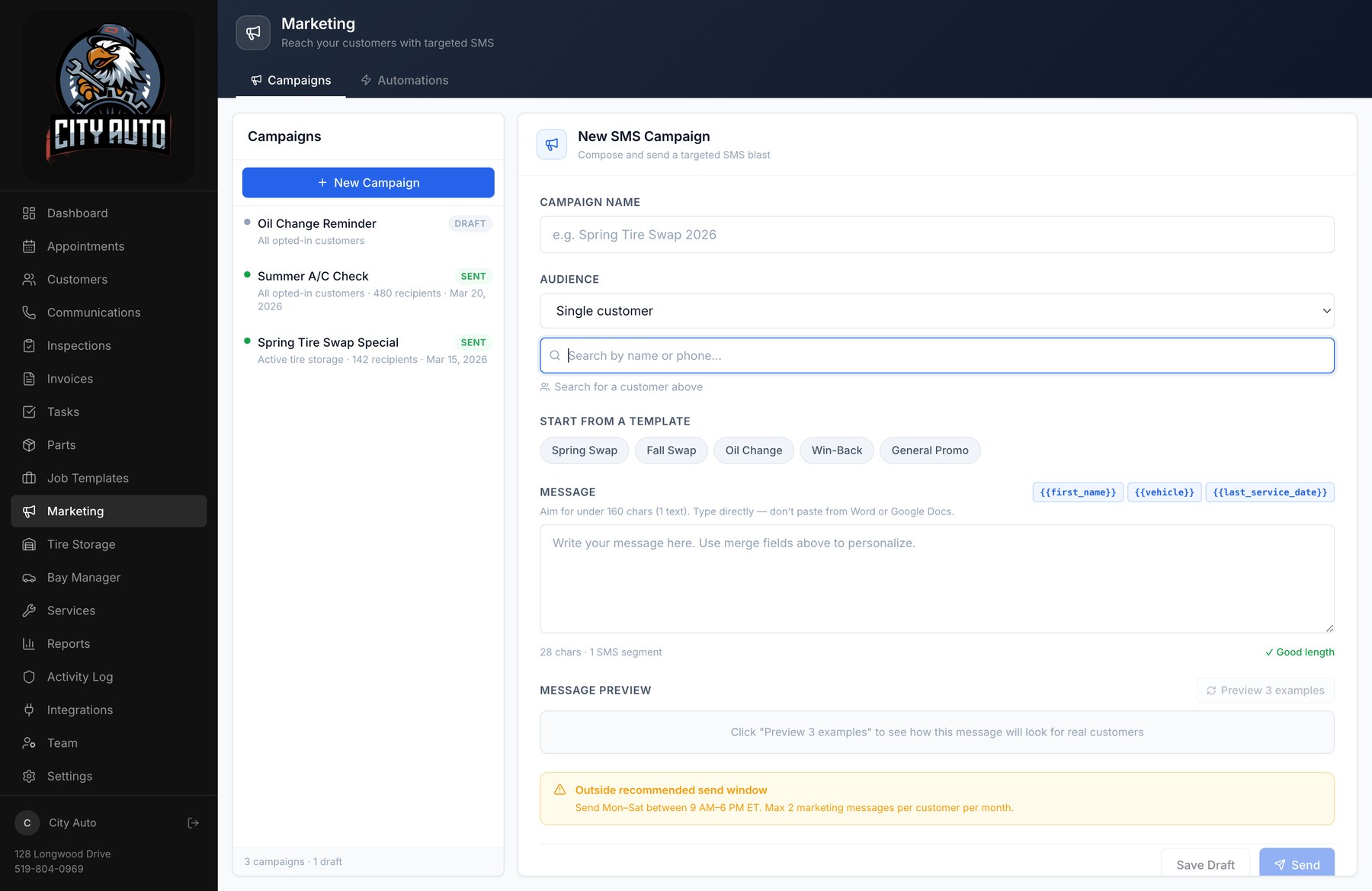 Marketing campaigns + automations